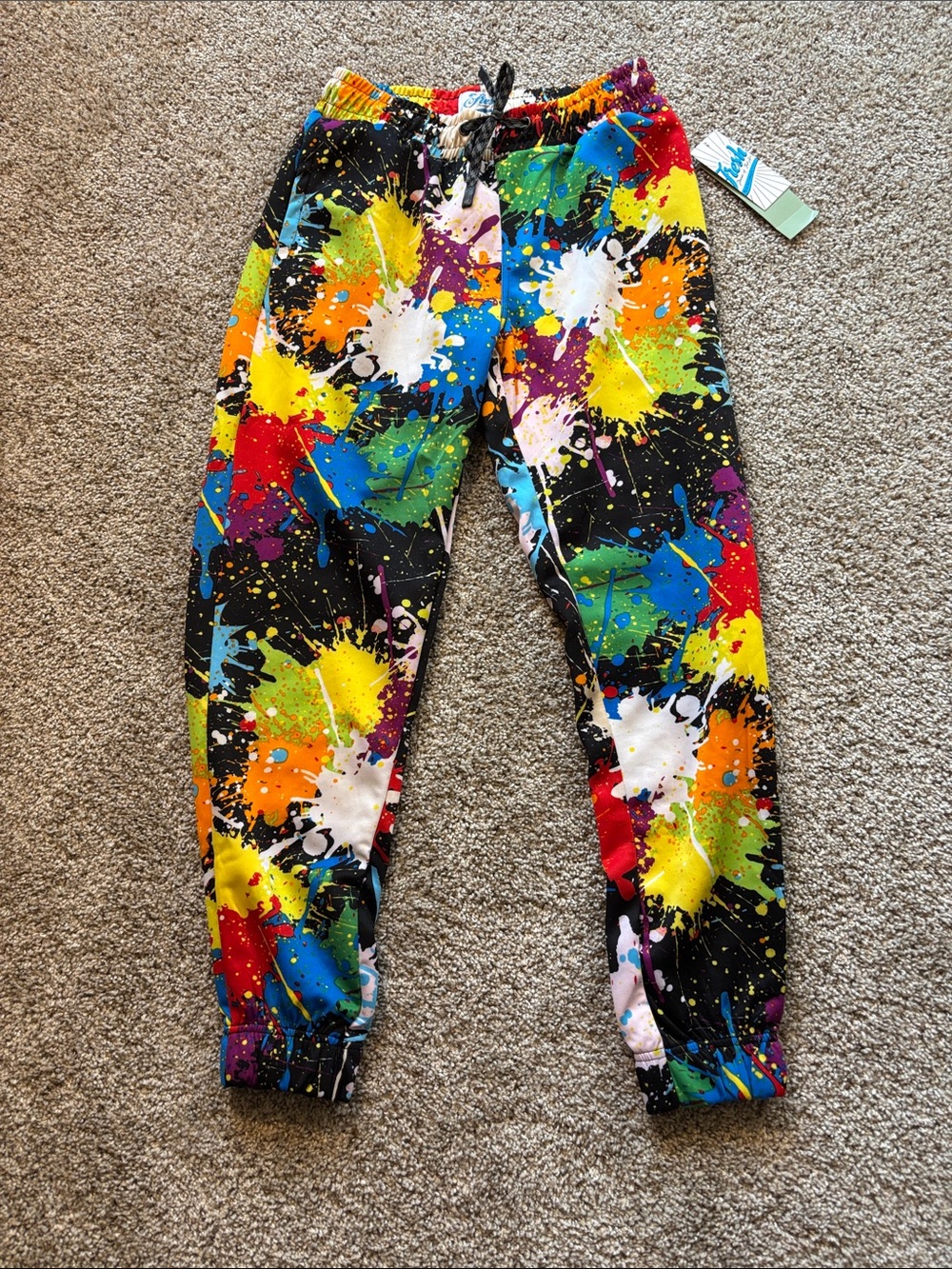 Fresh Prints of Bel Air Joggers Mens Graffiti Print Drawstring Medium NWT - Picture 1 of 6